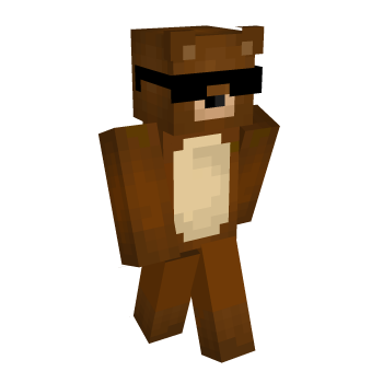 Bear Sunglasses Minecraft Skin