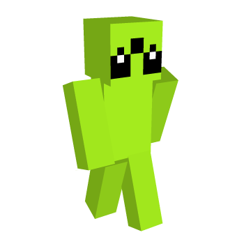 Lime Bee Minecraft Skin