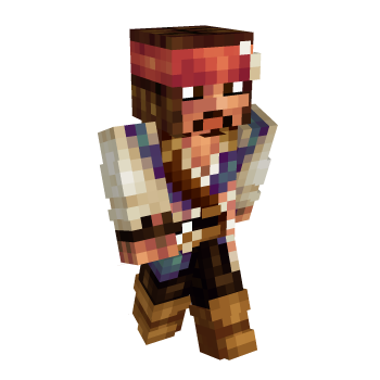 Jack Sparrow Pirate Minecraft Skin