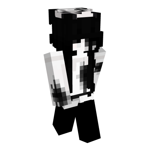 Girl Black Hair Minecraft Skin - Laby