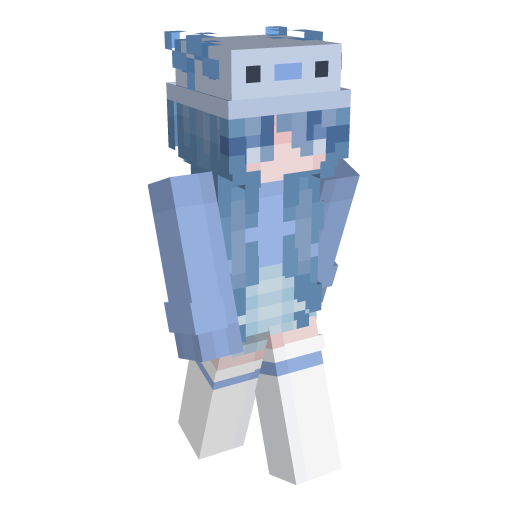 Girl Blue Minecraft Skin - Laby