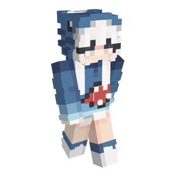 Gawrgura Classic Minecraft Skin