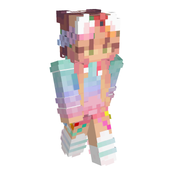 Girl Flower Crown Minecraft Skin