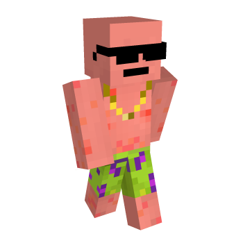 Pink Sunglasses Minecraft Skin