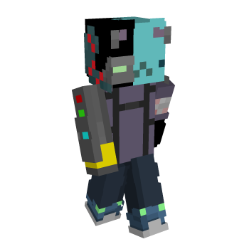 Cyborg Cat Minecraft Skin
