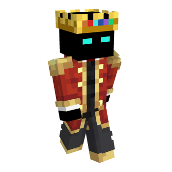 Crown Cyan Eyes Minecraft Skin