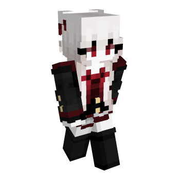 White Hair Red Eyes Minecraft Skin - Laby