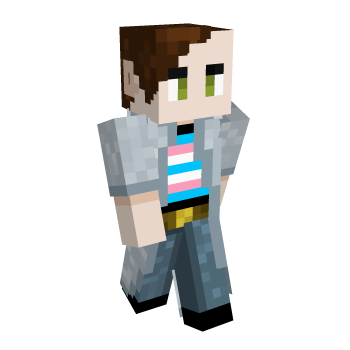 Pride Transmale Minecraft Skin