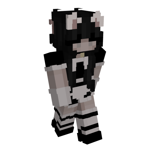 Girl Black Hair Minecraft Skin - Laby