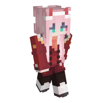 Pink Hair Zero Two Minecraft Skin