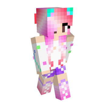 Cute Pink Minecraft Skin