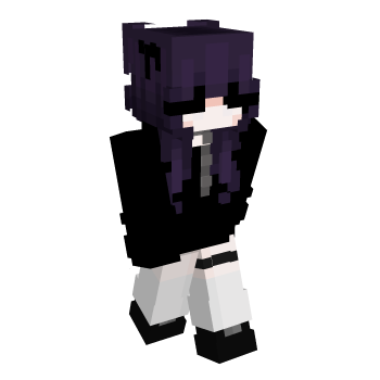 Egirl Goth Minecraft Skin