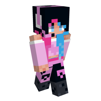 Girl With Pigtails Gamer Girl Minecraft Skin