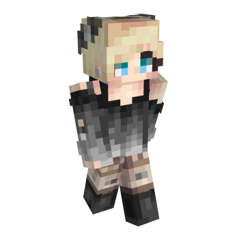 Blue Eyes Black Tunic Minecraft Skin