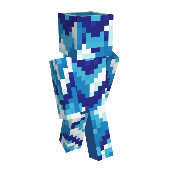 Light Blue White Minecraft Skin