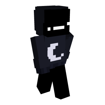 Moon Black Minecraft Skin