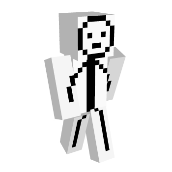 White Black And White Minecraft Skin
