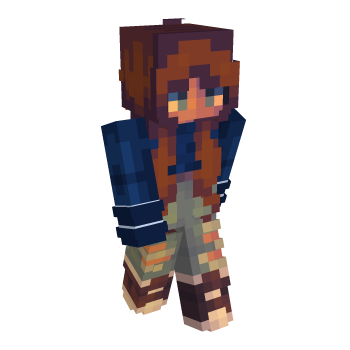 Braids Blue Minecraft Skin