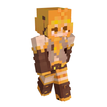 Female Hair Golden Minecraft Skin