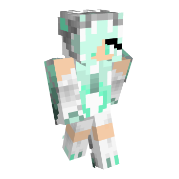 Green Eyes Mint Minecraft Skin
