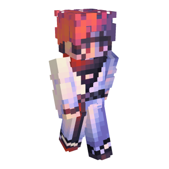 Red Anime Minecraft Skin