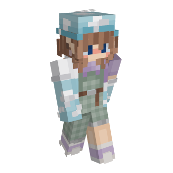 Blue Eyes Cute Minecraft Skin