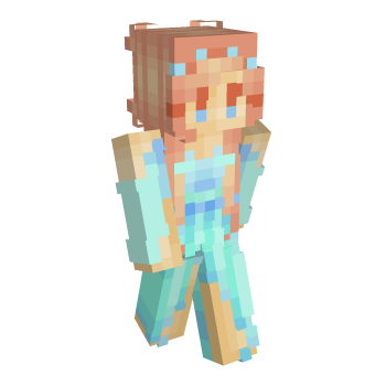 Rain Teal Minecraft Skin