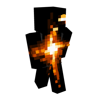 Black Fire Minecraft Skin