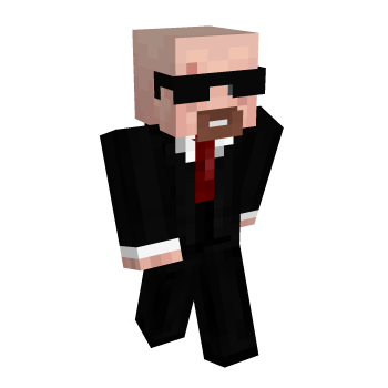 Suit Sunglasses Minecraft Skin