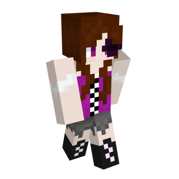 Eyepatch Purple Minecraft Skin
