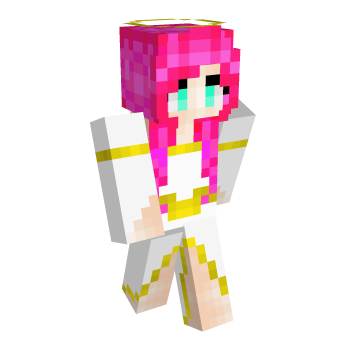 White Pink Minecraft Skin