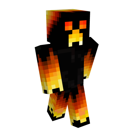 Creeper Fire Minecraft Skin - Laby