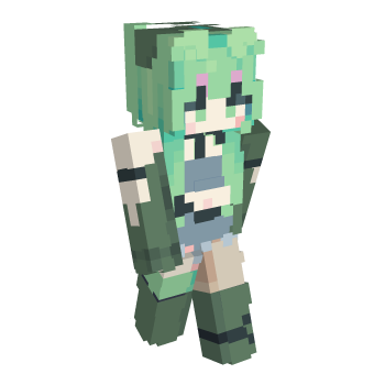 Lime Nep33skins Minecraft Skin