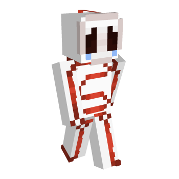 Red White Minecraft Skin