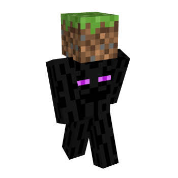 Grass Enderman Minecraft Skin
