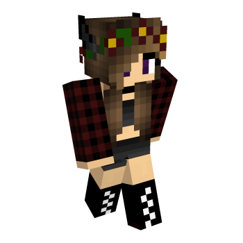 Wolf Girl Fall Minecraft Skin