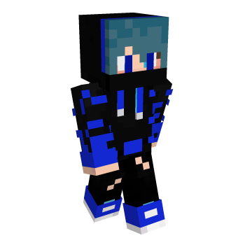 Blue Creeper Minecraft Skin