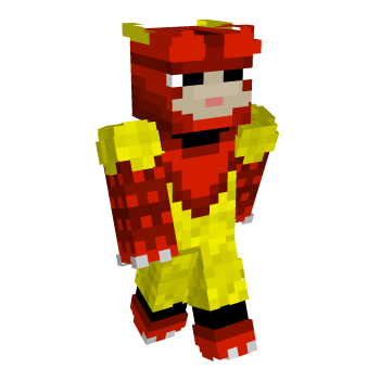 Red Anime Minecraft Skin