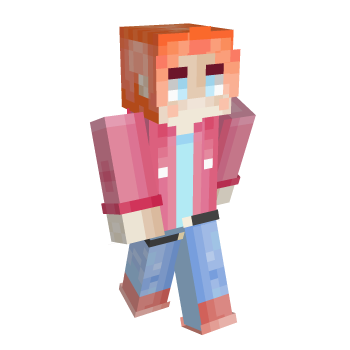 Pink Blue Minecraft Skin