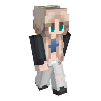 Hair Grey Minecraft Skin