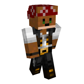Pirate Dog Minecraft Skin