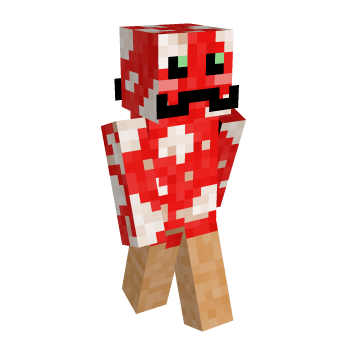 Mushroom Mustache Minecraft Skin