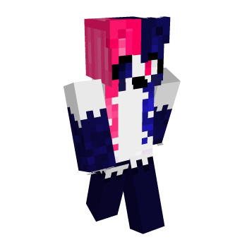 Edgy Blue Minecraft Skin