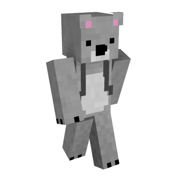 Koala Backpack Minecraft Skin