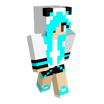 Wolf Girl Edited Minecraft Skin