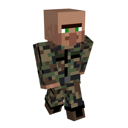 Villager Military Minecraft Skin - Laby