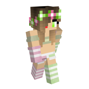 Girl Green Minecraft Skin