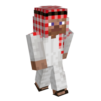 White Red Minecraft Skin