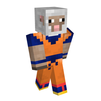 Sheep Goku Minecraft Skin