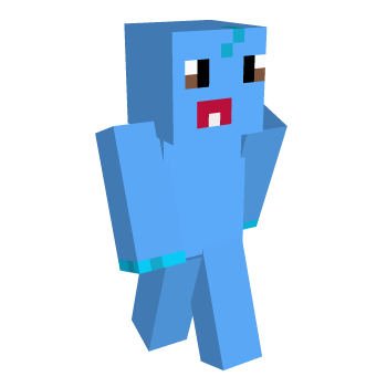 Blue Mermaid Minecraft Skin